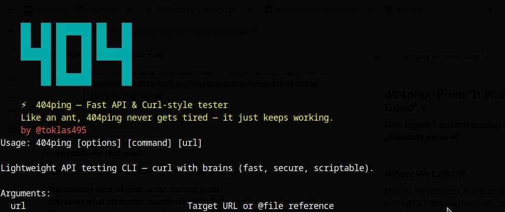 404ping: From "It Works" to "It's Actually Really Good" 🚀