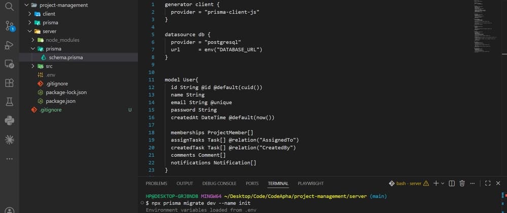 Building a Project Management Tool from Scratch — Starting with the Prisma Schema