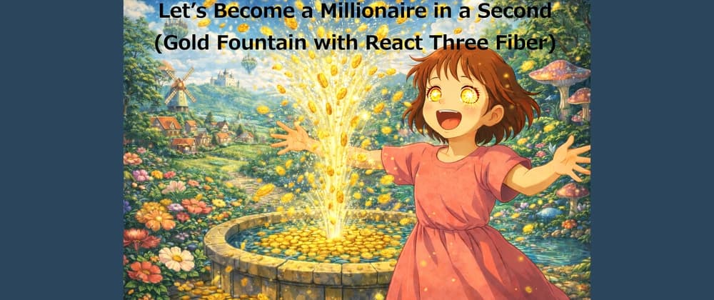 🪙Let’s Become a Millionaire in a Second (Gold Fountain with React Three Fiber)🪙