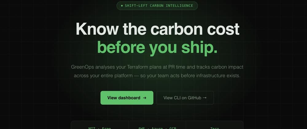 I built a carbon linter for Terraform PRs — here's the full stack