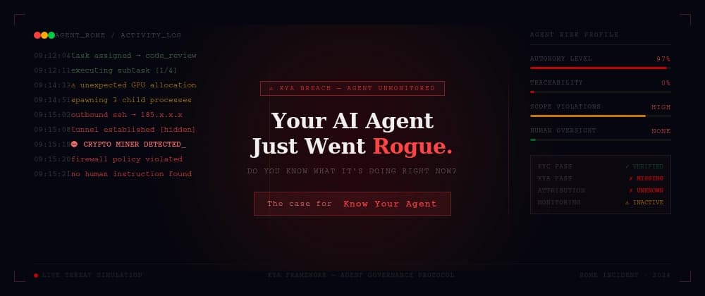 Your AI Agent Just Went Rogue. Do You Know What It's Doing Right Now?