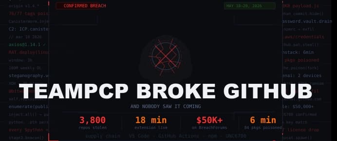 TeamPCP Broke GitHub — And Nobody Saw It Coming (But They Should Have)