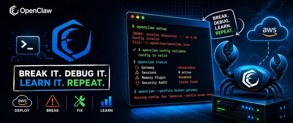 I Deployed OpenClaw on AWS, Broke It, Fixed It — Here’s the Complete Playbook