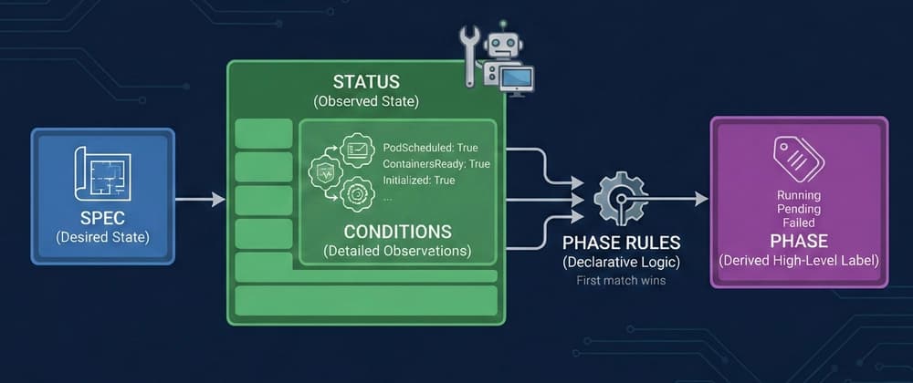 Conditions, Phases, and Declarative Phase Rules in Kubernetes Operators
