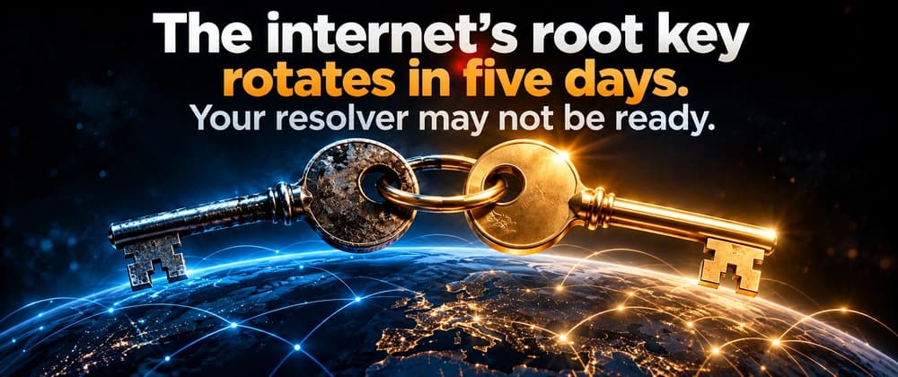 The internet's root key rotates in five days. Your resolver may not be ready.