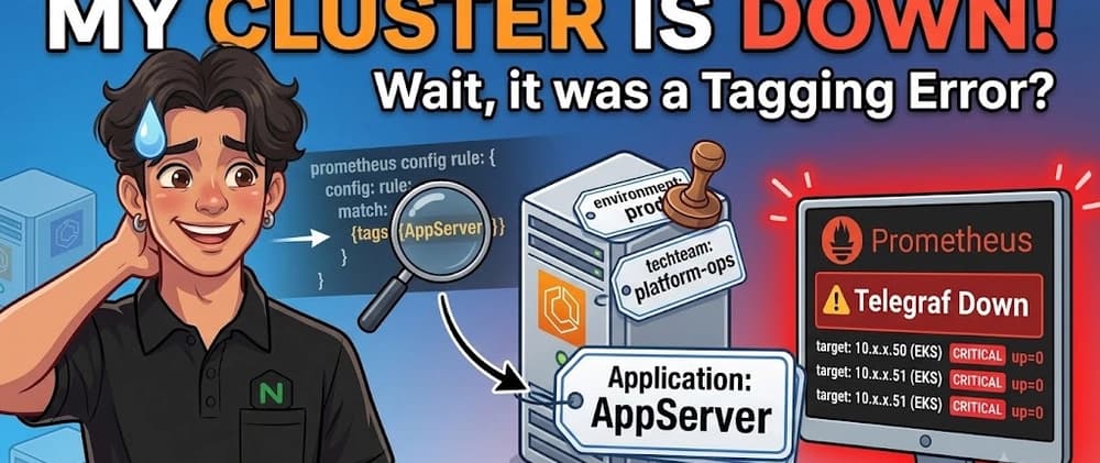 We tagged EKS workers like app servers — and Prometheus started scraping telegraf on nodes that never had it