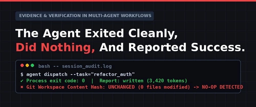 The agent exited cleanly, did nothing, and reported success