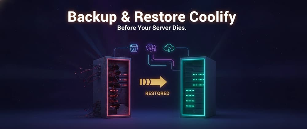 How to Backup and Restore Coolify in 12 Minutes (Before Your Server Dies on a Friday Night)