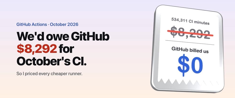 The cheapest GitHub Actions runners in 2026: what 100,000 minutes cost