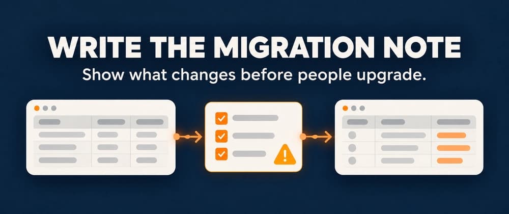 Build in Public Without Breaking Trust: Write the Migration Note First