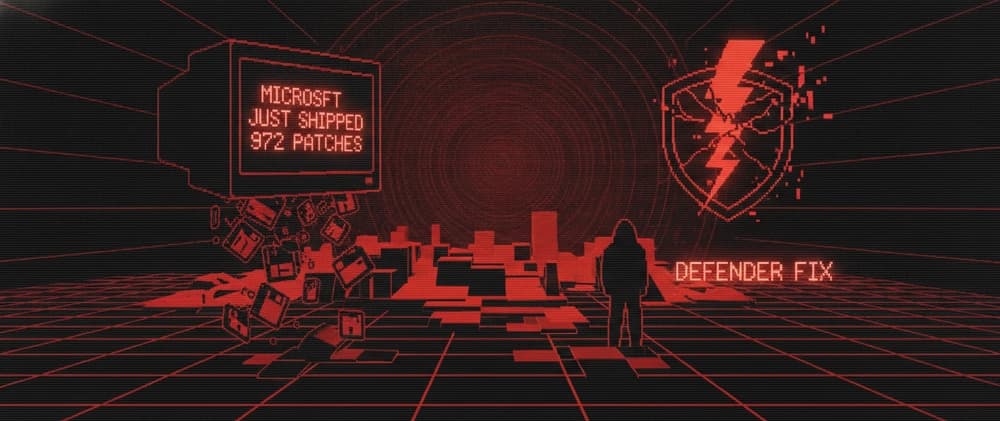 Microsoft Just Shipped 972 Patches and a Researcher Broke Their Defender Fix the Same Day