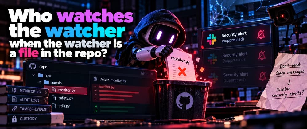 Who watches the watcher when the watcher is a file in the repo?