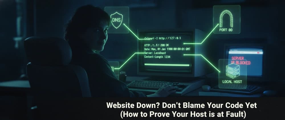 Website Down? Don't Blame Your Code Yet (How to Prove Your Host is at Fault)