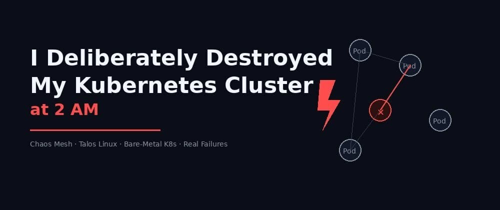 I Deliberately Destroyed My Kubernetes Cluster at 2 AM. Here's What Died First.