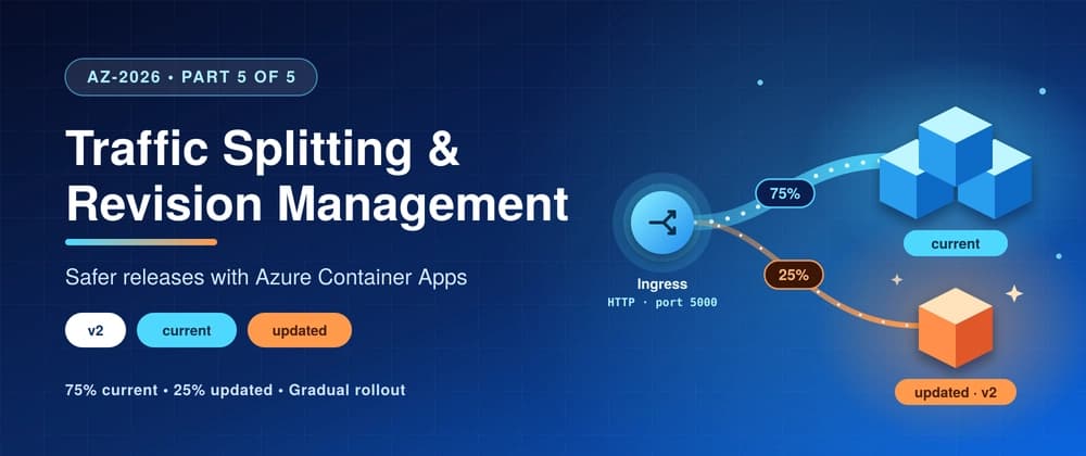 Azure Container Apps Guided Project (AZ-2026), Part 5: Traffic Splitting and Revision Management