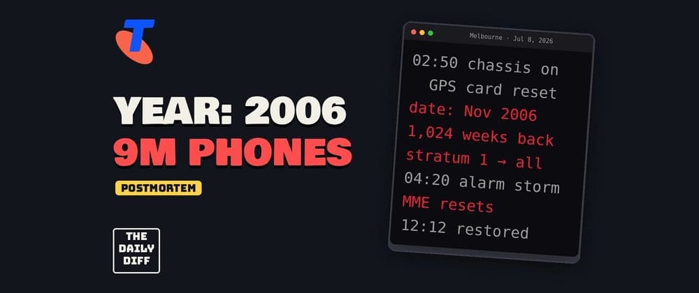Telstra outage explained: how one GPS card set the network to 2006