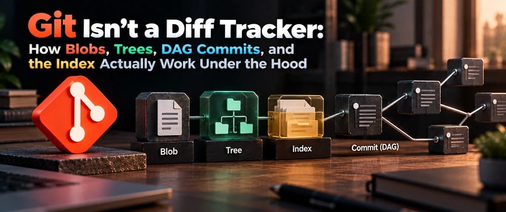Git Isn't a Diff Tracker: How Blobs, Trees, DAG Commits, and the Index Actually Work Under the Hood