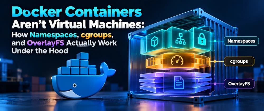 Docker Containers Aren't Virtual Machines: How Namespaces, cgroups, and OverlayFS Actually Work Under the Hood